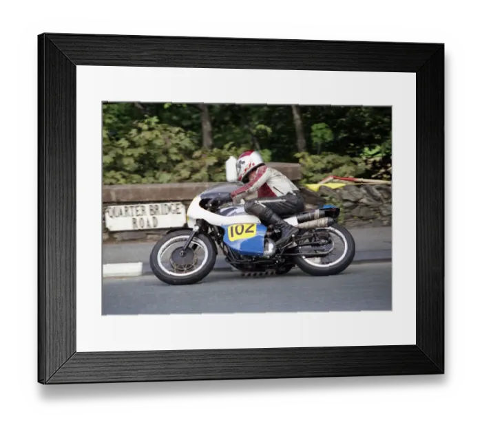 Framed Print : Dave Turner (Triumph) 1990 Senior Classic Manx Grand Prix Framed Print : Dave Turner (Triumph) 1990 Senior Classic Manx Grand Prix