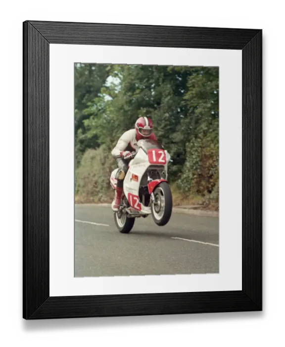 Framed Print : Pete Searle (Honda) 1987 Newcomers Manx Grand Prix
