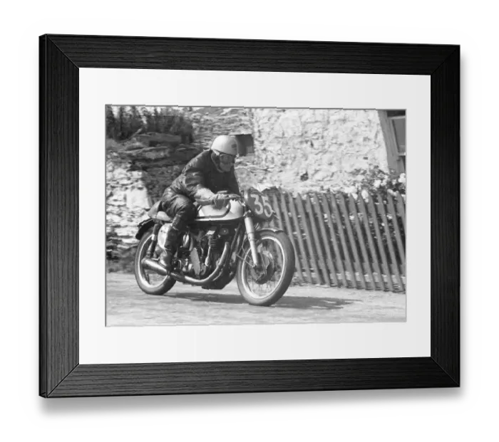 Framed Print : Frank Cope (Norton) 1955 Southern 100 Framed Print : Frank Cope (Norton) 1955 Southern 100