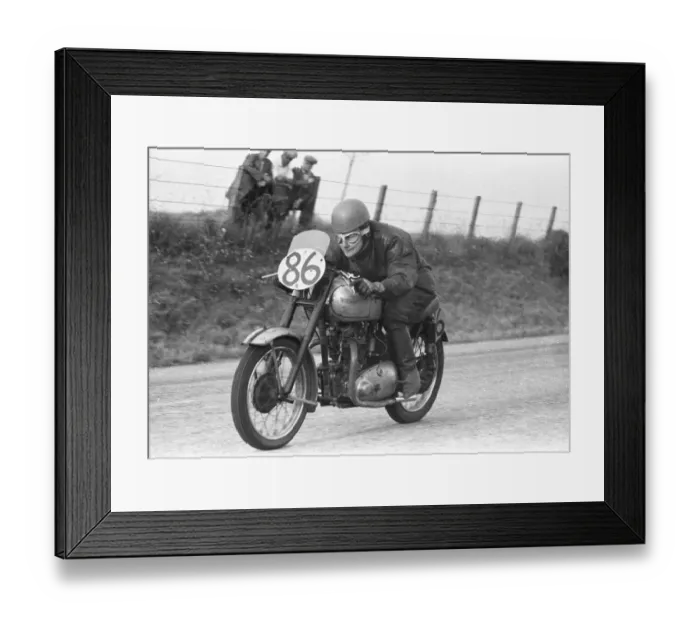 Framed Print : Alan Raynor (Triumph) 1955 Southern 100
