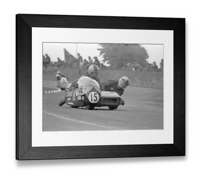 Framed Print : Dave Lawrence & James Bromham (Limpet) 1974 Southern 100 Framed Print : Dave Lawrence & James Bromham (Limpet) 1974 Southern 100