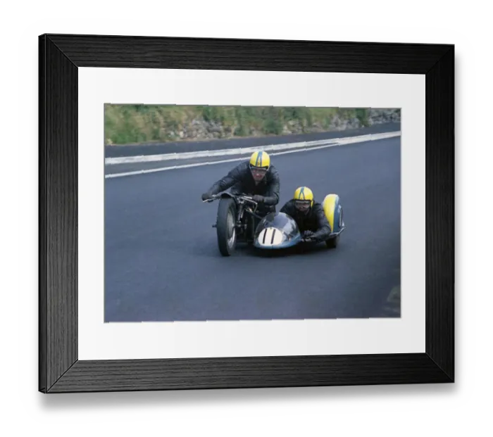 Framed Print : P Ogden & ? (Triumph) 1969 Southern 100 Framed Print : P Ogden & ? (Triumph) 1969 Southern 100