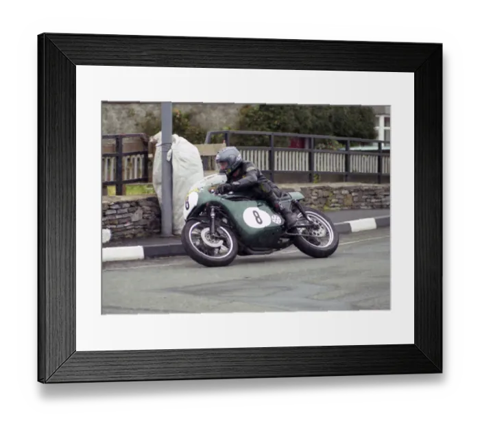 Framed Print : Dave Madsen-Mygdal (Triumph) 2003 Pre TT Classic Framed Print : Dave Madsen-Mygdal (Triumph) 2003 Pre TT Classic