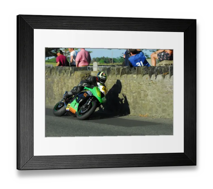 Framed Print : Carl Roberts (Kawasaki) 2013 Post TT Framed Print : Carl Roberts (Kawasaki) 2013 Post TT