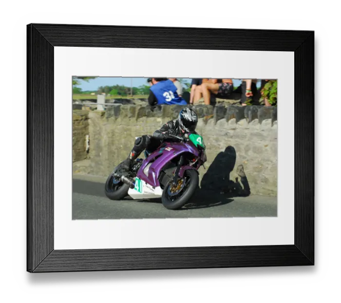 Framed Print : Steven Beale (Kawasaki) 2013 Post TT Framed Print : Steven Beale (Kawasaki) 2013 Post TT