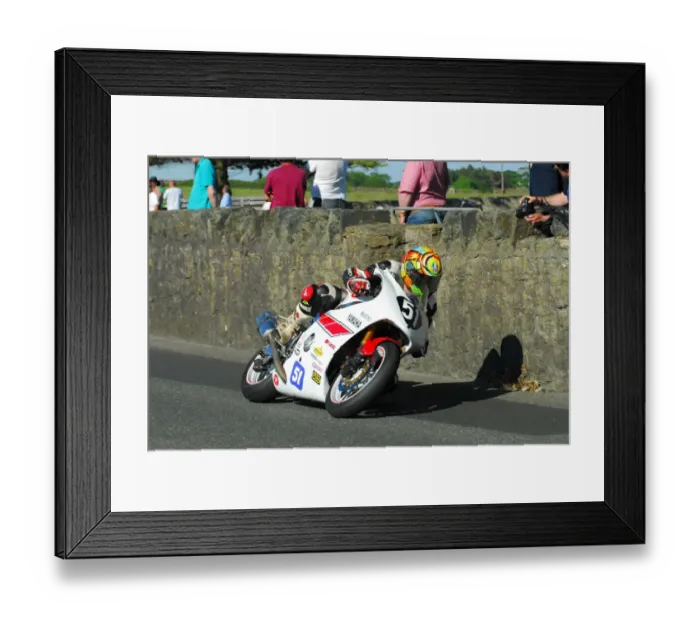 Framed Print : Dave Taylor (Yamaha) 2013 Post TT Framed Print : Dave Taylor (Yamaha) 2013 Post TT