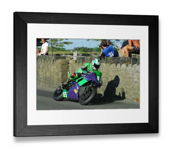 Framed Print : Dave Clarke (Kawasaki) 2013 Post TT Framed Print : Dave Clarke (Kawasaki) 2013 Post TT