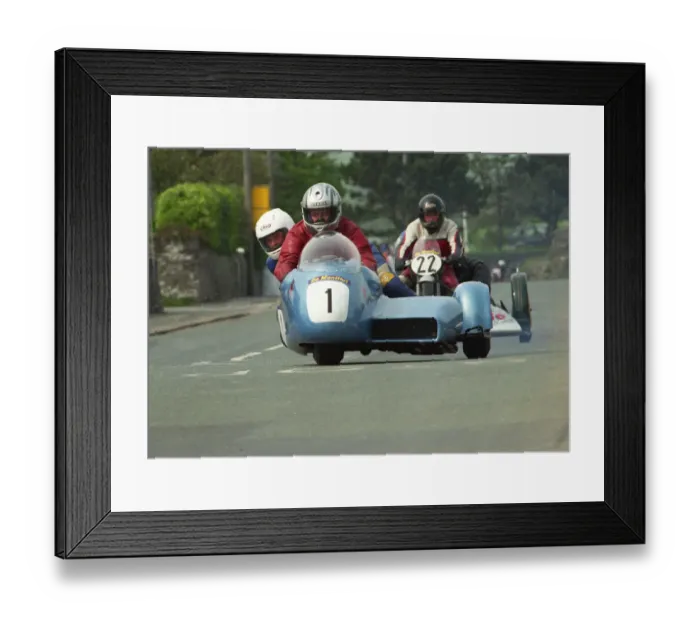 Framed Print : Geoff Hands & Andy Smith (Windle Imp) 2002 Pre TT Classic Framed Print : Geoff Hands & Andy Smith (Windle Imp) 2002 Pre TT Classic
