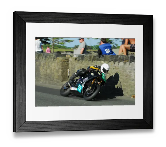 Framed Print : Callum Collister (Kawasaki) 2013 Post TT Framed Print : Callum Collister (Kawasaki) 2013 Post TT