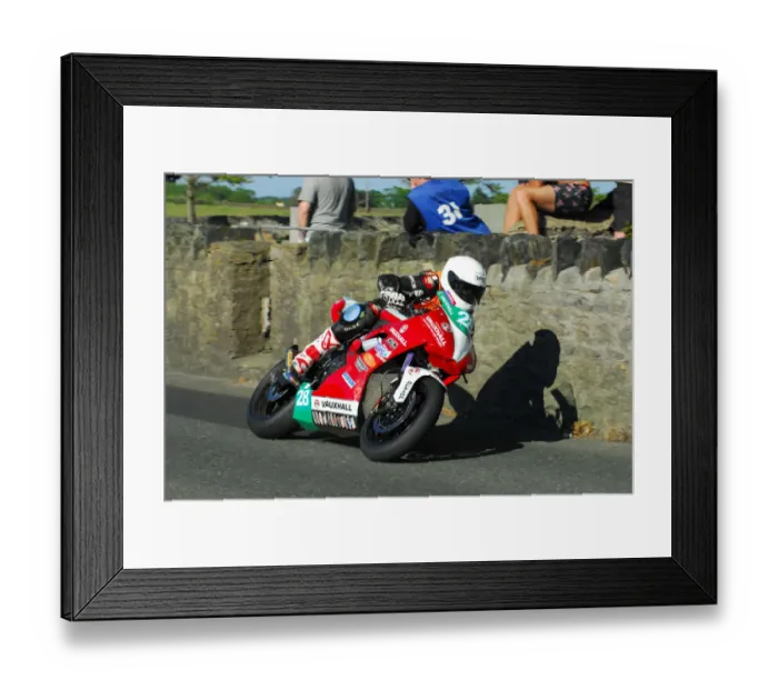 Framed Print : Joe Faragher (KMR Kawasaki) 2013 Post TT Framed Print : Joe Faragher (KMR Kawasaki) 2013 Post TT