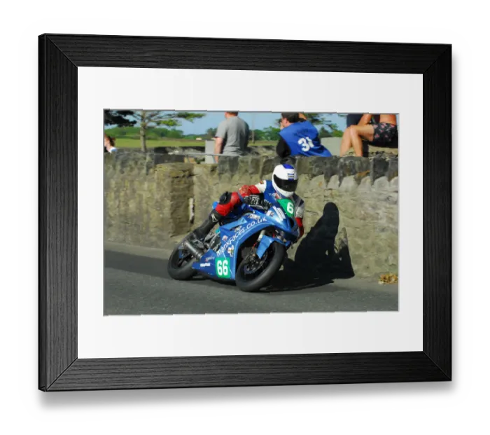Framed Print : Oliver Dupuy (Kawasaki) 2013 Post TT Framed Print : Oliver Dupuy (Kawasaki) 2013 Post TT