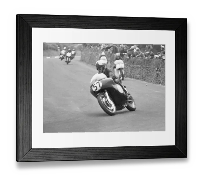 Framed Print : Nigel Warren (Matchless) 1968 Southern 100
