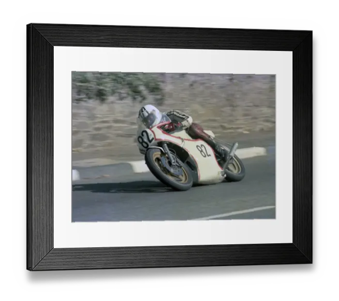 Framed Print : Alan Atkins (Yamaha) 1982 Senior Manx Grand Prix Framed Print : Alan Atkins (Yamaha) 1982 Senior Manx Grand Prix
