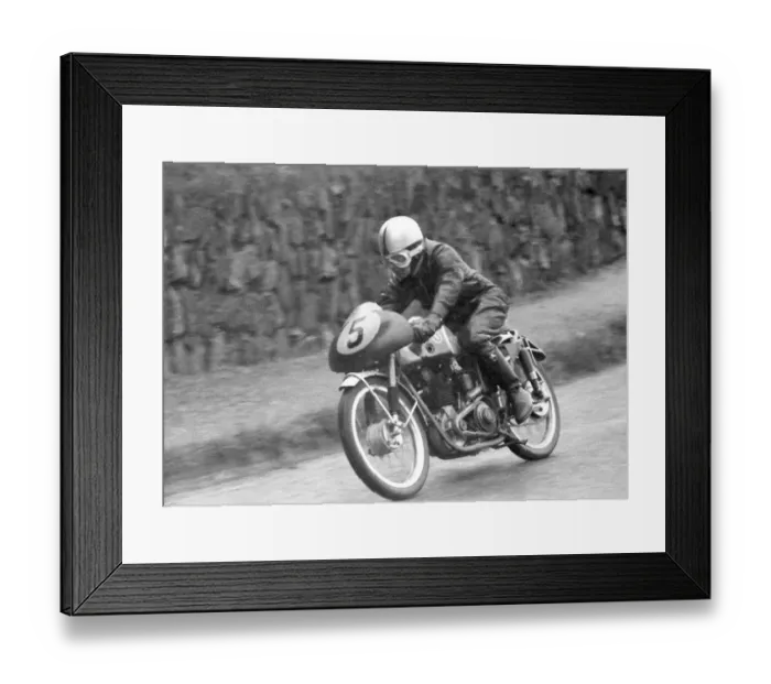 Framed Print : Jim Dakin (LEF) 1955 Ultra Lightweight TT Framed Print : Jim Dakin (LEF) 1955 Ultra Lightweight TT