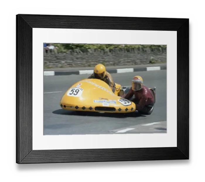 Framed Print : Alistair Lewis & James Law (Yamaha) 1979 Sidecar TT Framed Print : Alistair Lewis & James Law (Yamaha) 1979 Sidecar TT