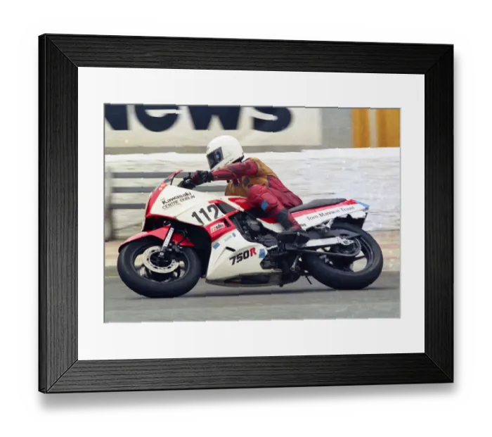 Framed Print : Leo Mannion (Kawasaki) 1987 Formula Two TT Framed Print : Leo Mannion (Kawasaki) 1987 Formula Two TT