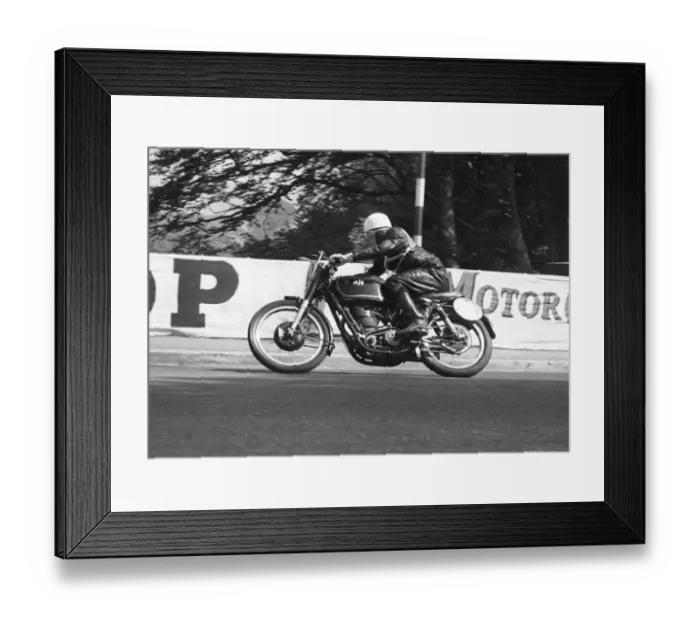 Framed Print : Bob MacDonald (AJS) 1951 Senior TT Framed Print : Bob MacDonald (AJS) 1951 Senior TT