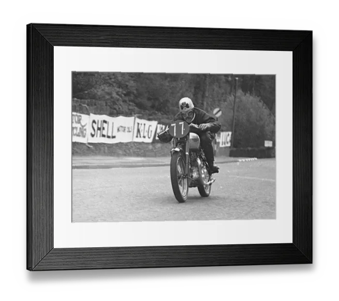 Framed Print : Angus Martin (Triumph) 1951 Senior Clubman TT Framed Print : Angus Martin (Triumph) 1951 Senior Clubman TT