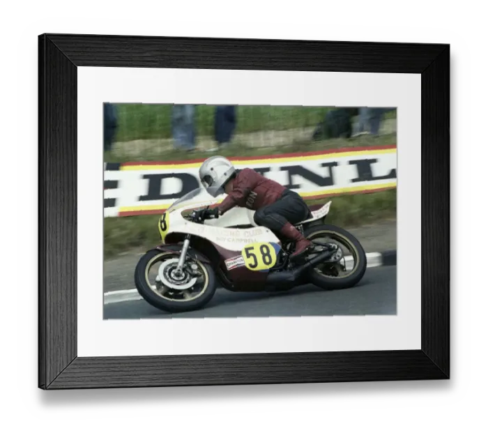 Framed Print : Sam McClements (Yamaha) 1978 Senior TT Framed Print : Sam McClements (Yamaha) 1978 Senior TT