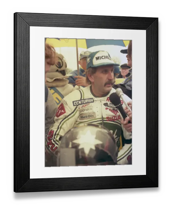 Framed Print : Roger Marshall 1987 TT Framed Print : Roger Marshall 1987 TT