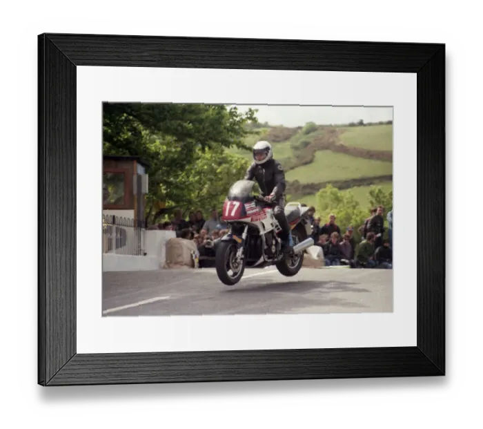 Framed Print : Sam McClements (Kawasaki) 1985 Production TT Framed Print : Sam McClements (Kawasaki) 1985 Production TT