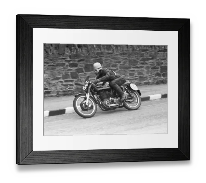 Framed Print : Angus Martin (AJS) 1955 Junior TT Framed Print : Angus Martin (AJS) 1955 Junior TT