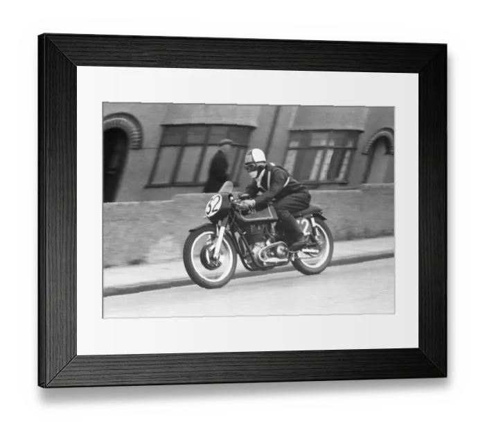 Framed Print : John Marcotte (AJS) 1958 Senior TT Framed Print : John Marcotte (AJS) 1958 Senior TT