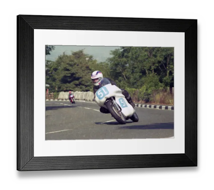 Framed Print : Brian Richards (Seeley) 1991 Junior Classic Manx Grand Prix