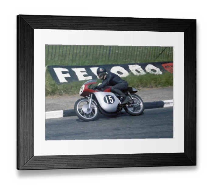 Framed Print : Brian Richards (Bultaco) 1967 Ultra Lightweight TT Framed Print : Brian Richards (Bultaco) 1967 Ultra Lightweight TT