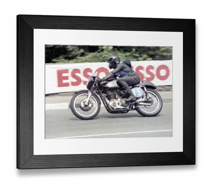 Framed Print : Brian Richards (AJS) 1980 TT Parade Lap Framed Print : Brian Richards (AJS) 1980 TT Parade Lap