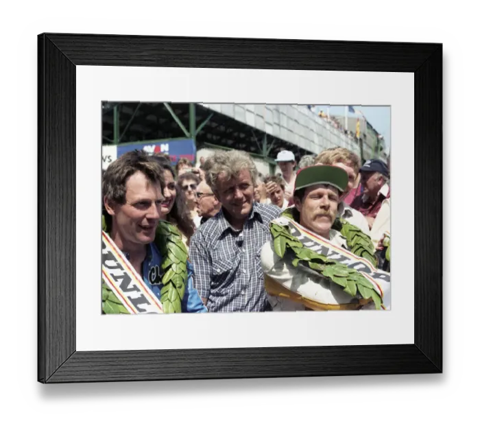 Framed Print : Charlie Williams and Graeme McGregor 1984 Junior TT Framed Print : Charlie Williams and Graeme McGregor 1984 Junior TT