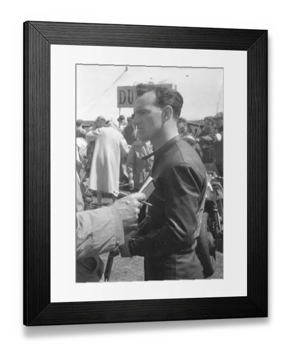 Framed Print : Bob McIntyre 1956 TT Framed Print : Bob McIntyre 1956 TT
