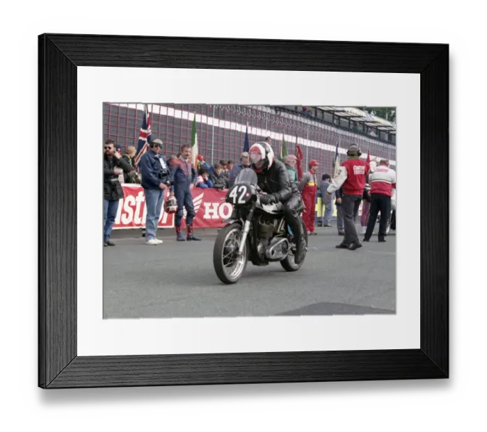 Framed Print : Dave McMahon (Norton) 1994 TT Classic Parade Framed Print : Dave McMahon (Norton) 1994 TT Classic Parade