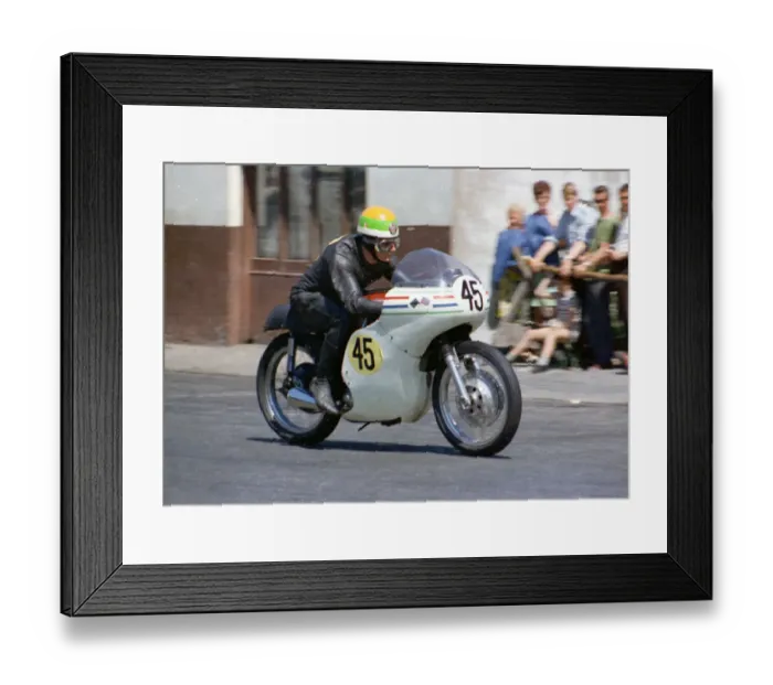 Framed Print : Tony McGurk (Matchless) 1968 Senior TT