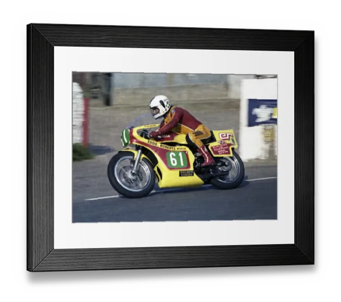 Framed Print : Terry McKane (Yamaha) 1978 Junior TT