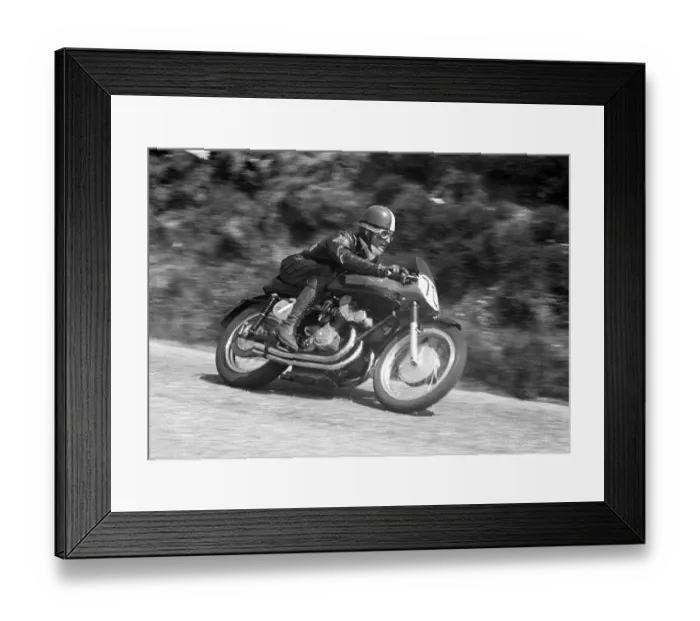 Framed Print : Alfredo Milani (Gilera) 1953 Senior TT Framed Print : Alfredo Milani (Gilera) 1953 Senior TT