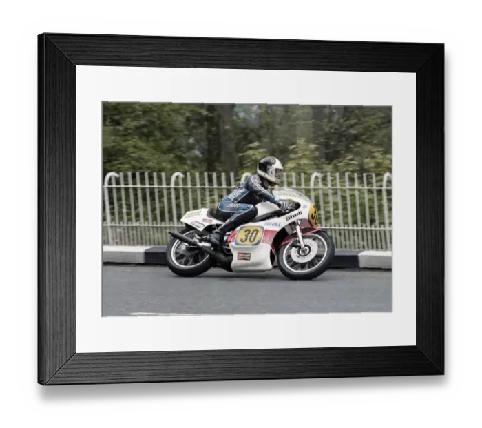 Framed Print : John Weeden (Yamaha) 1979 Senior TT
