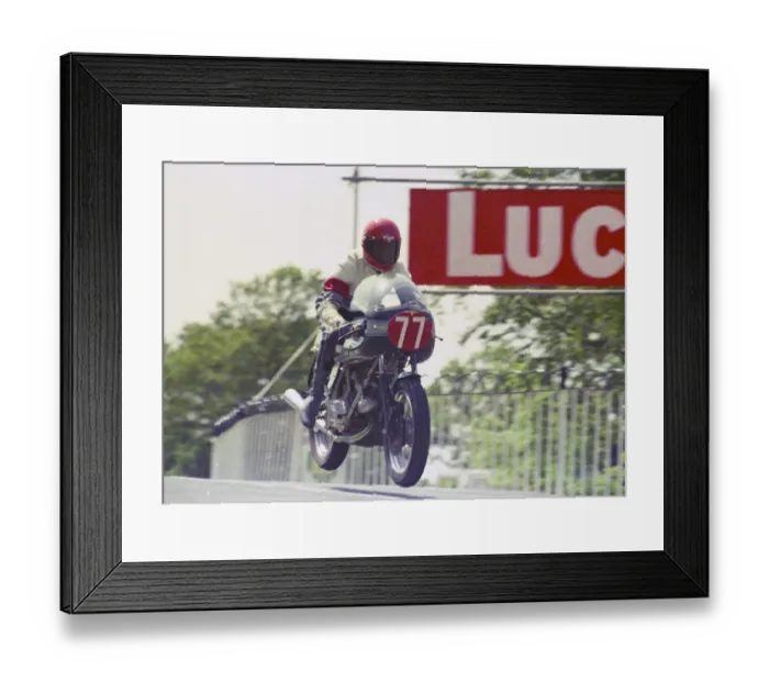 Framed Print : Mason Merrick (Ducati) 1976 Production TT Framed Print : Mason Merrick (Ducati) 1976 Production TT