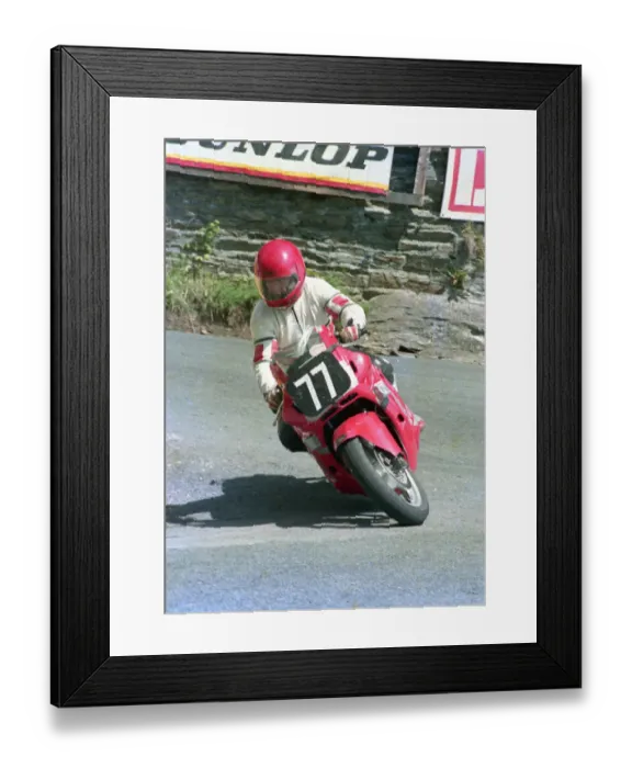Framed Print : Bill Rae (Honda) 1987 Formula Two TT Framed Print : Bill Rae (Honda) 1987 Formula Two TT