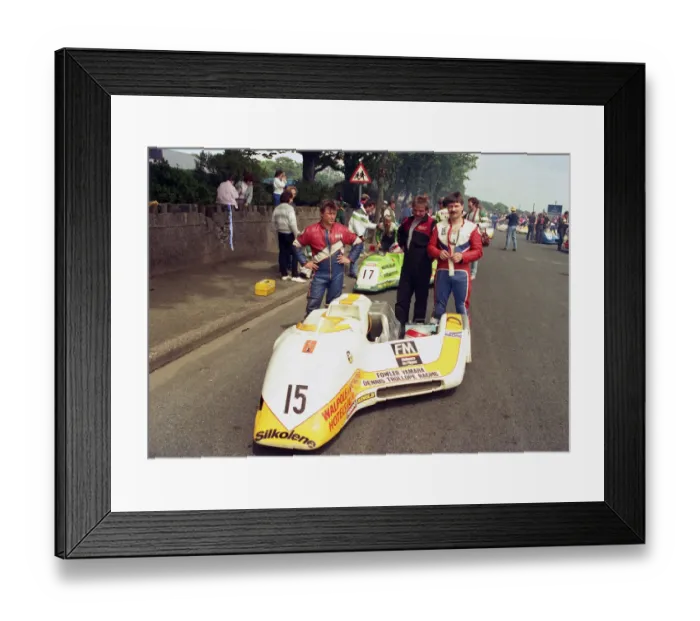 Framed Print : Mick Burcombe & Colin Hardman (Ireson Yamaha) 1987 Sidecar TT Framed Print : Mick Burcombe & Colin Hardman (Ireson Yamaha) 1987 Sidecar TT