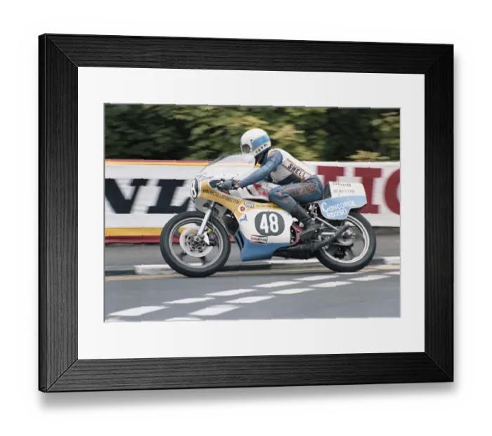 Framed Print : Derek Mortimer (Yamaha) 1979 Formula Three TT Framed Print : Derek Mortimer (Yamaha) 1979 Formula Three TT
