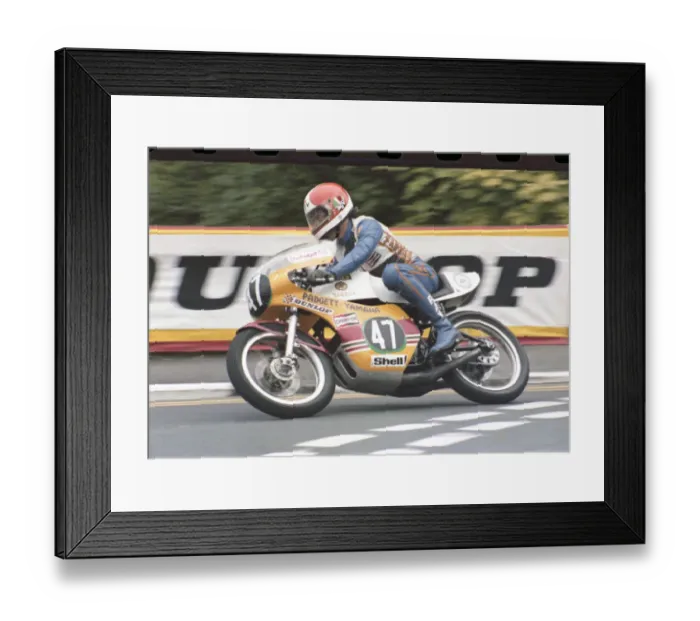 Framed Print : Chas Mortimer (Yamaha) 1979 Formula Three TT Framed Print : Chas Mortimer (Yamaha) 1979 Formula Three TT