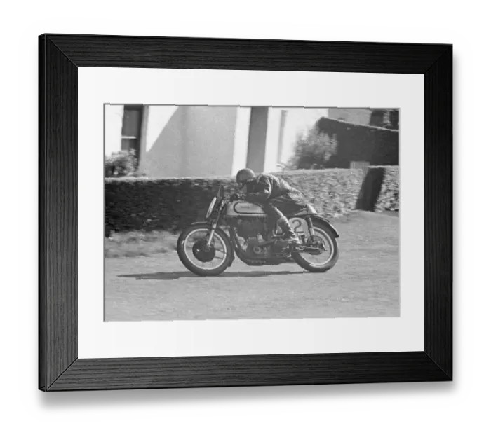 Framed Print : Dennis Christian (Norton) 1951 Senior Manx Grand Prix Framed Print : Dennis Christian (Norton) 1951 Senior Manx Grand Prix