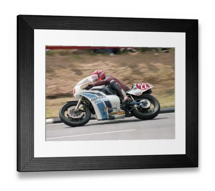 Framed Print : Trevor Nation (Suzuki) 1983 Formuls One TT
