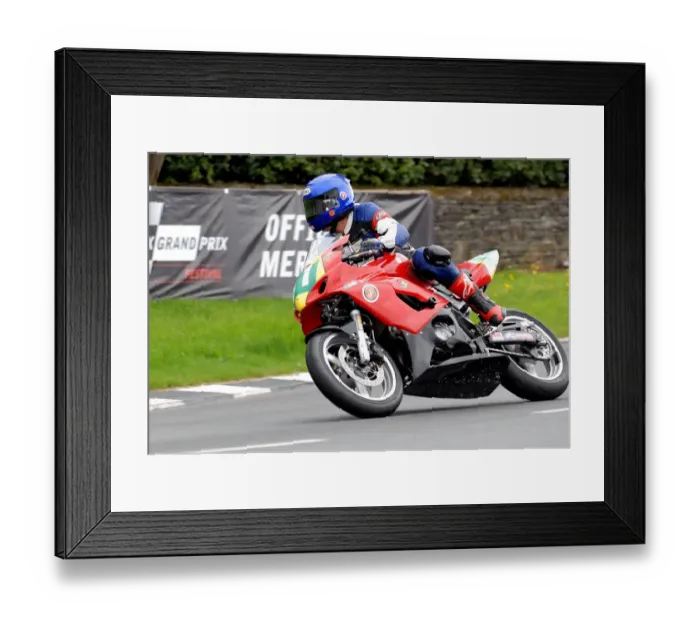 Framed Print : Travis McNerney (Suzuki) 2011 Supertwin Manx Grand Prix Framed Print : Travis McNerney (Suzuki) 2011 Supertwin Manx Grand Prix