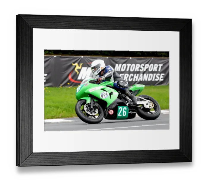 Framed Print : Ian Gardner (Kawasaki) 2011 Supertwin Manx Grand Prix Framed Print : Ian Gardner (Kawasaki) 2011 Supertwin Manx Grand Prix