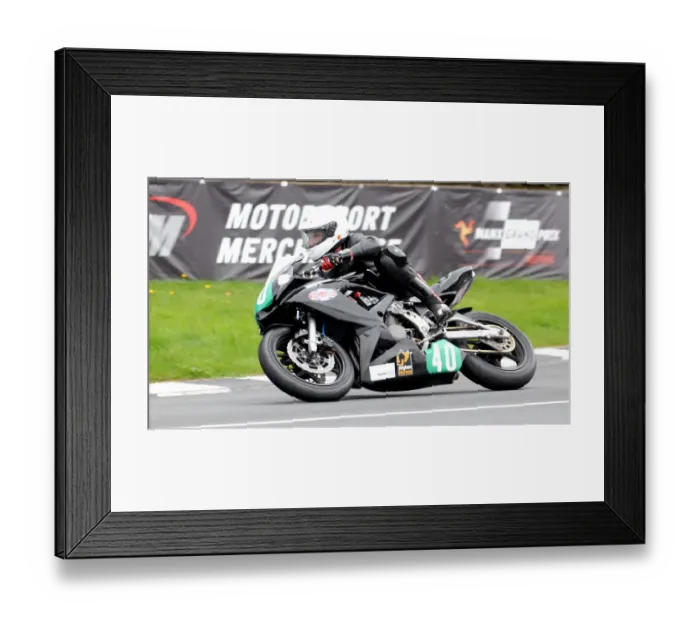 Framed Print : Graham Rickman (Kawasaki) 2011 Supertwin Manx Grand Prix Framed Print : Graham Rickman (Kawasaki) 2011 Supertwin Manx Grand Prix