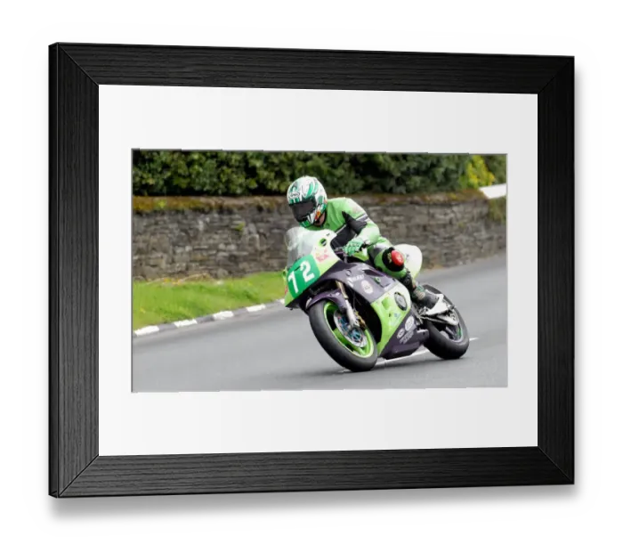 Framed Print : Dave Clarke (Kawasaki) 2011 Lightweight Manx Grand Prix Framed Print : Dave Clarke (Kawasaki) 2011 Lightweight Manx Grand Prix