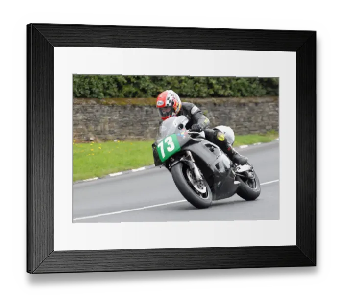 Framed Print : John Turner (Kawasaki) 2011 Lightweight Manx Grand Prix Framed Print : John Turner (Kawasaki) 2011 Lightweight Manx Grand Prix