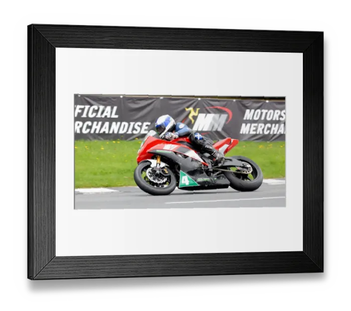 Framed Print : Rab Davie (Kawasaki) 2011 Supertwin Manx Grand Prix Framed Print : Rab Davie (Kawasaki) 2011 Supertwin Manx Grand Prix